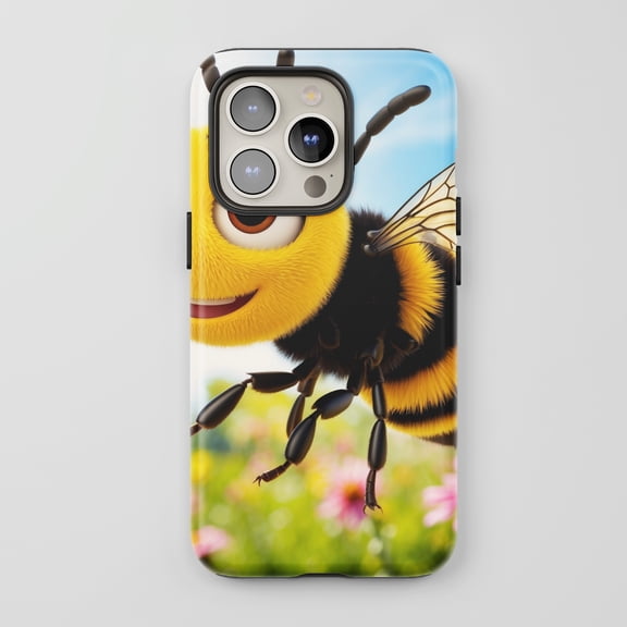 Bumblebee For All iPhone Series Protective Phone Case Cartoon Yellow Black