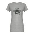 thumbnail image 1 of Bumblebee Hand Drawn Shaped T-Shirt Women -Image by Shutterstock, Female XX-Large, 1 of 2