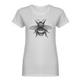 thumbnail image 1 of Bumblebee Hand Drawn Shaped T-Shirt Women -Image by Shutterstock, Female XX-Large, 1 of 2