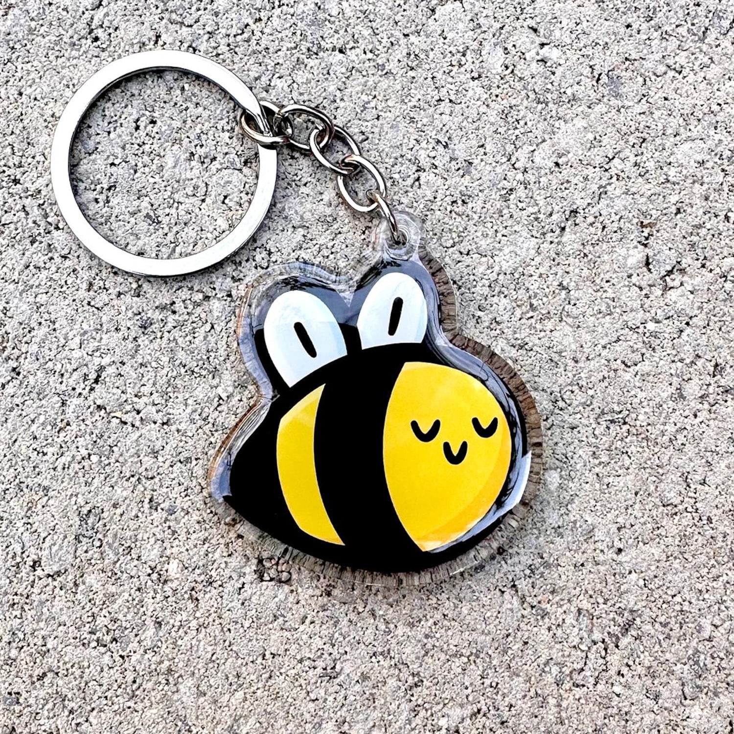 Bumblebee Keychain | honey bee Keychain | kawaii bug keychain | spring ...