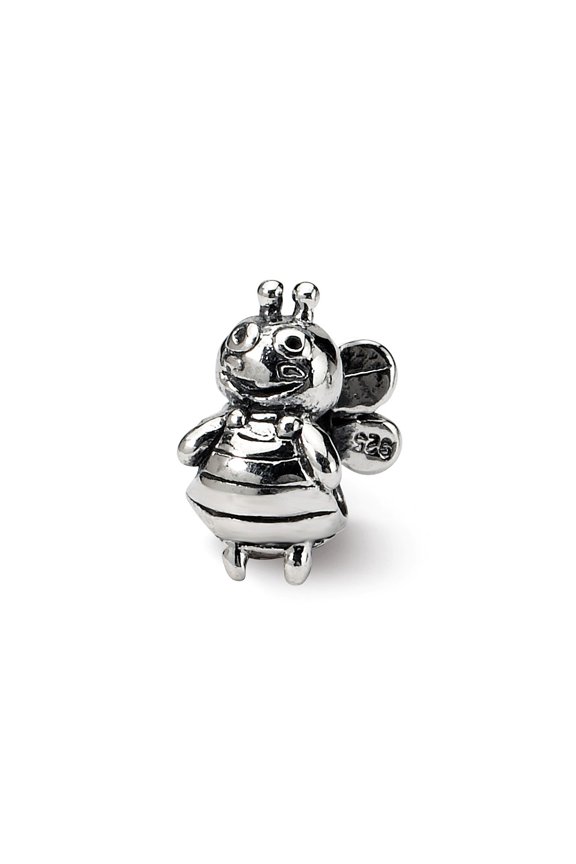 Bumblebee Kids Charm .925 Sterling Silver Antique Finish Reflection Beads