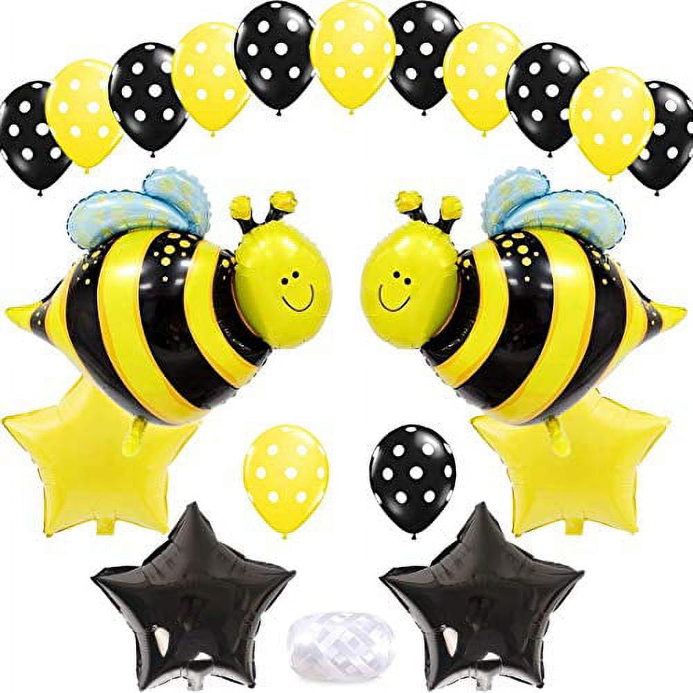 105pcs Bee Party Supplies with Bee Balloons for Bee Birthday Party