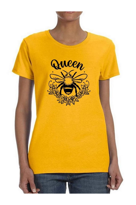 Bumblebee Queen T-Shirt Women -Smartprints Designs, Female XX-Large