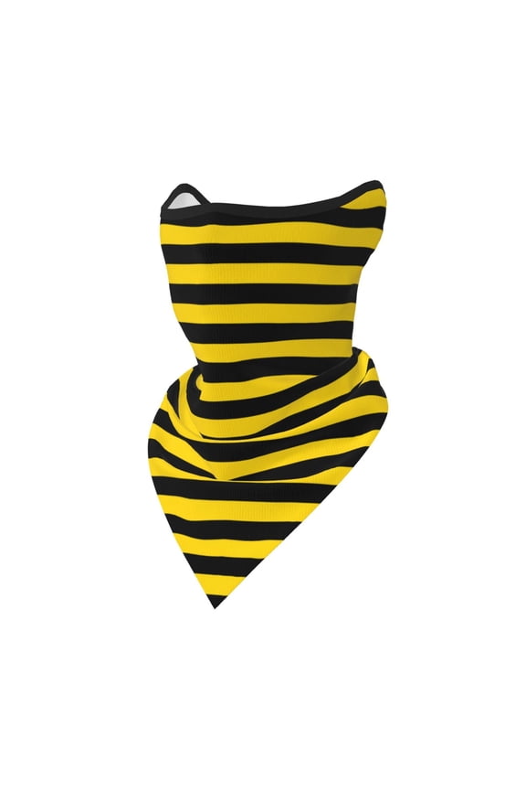 Bumblebee Stripes Neck Gaiter Balaclava Face Scarf Mask Quick-Dry Half Masks For Women Men Sun Protection Breathable Dustproof
