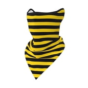 Bumblebee Stripes Neck Gaiter Balaclava Face Scarf Mask Quick-Dry Half Masks For Women Men Sun Protection Breathable Dustproof