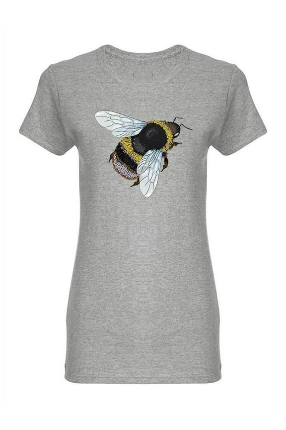 Bumblebee With Hair T-Shirt Women -Image by Shutterstock, Female Large