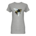 thumbnail image 1 of Bumblebee With Hair T-Shirt Women -Image by Shutterstock, Female Small, 1 of 2