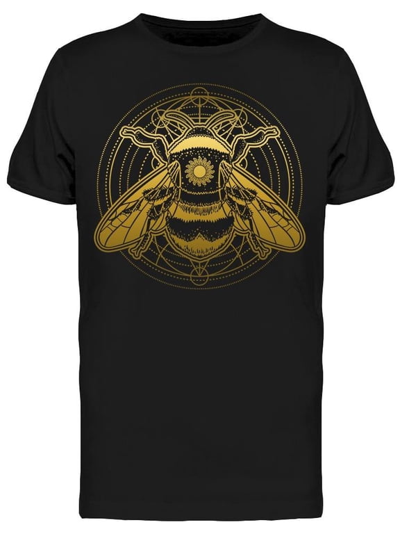 Bumblebee With Mystical Symbols T-Shirt Men -Image by Shutterstock, Male Large