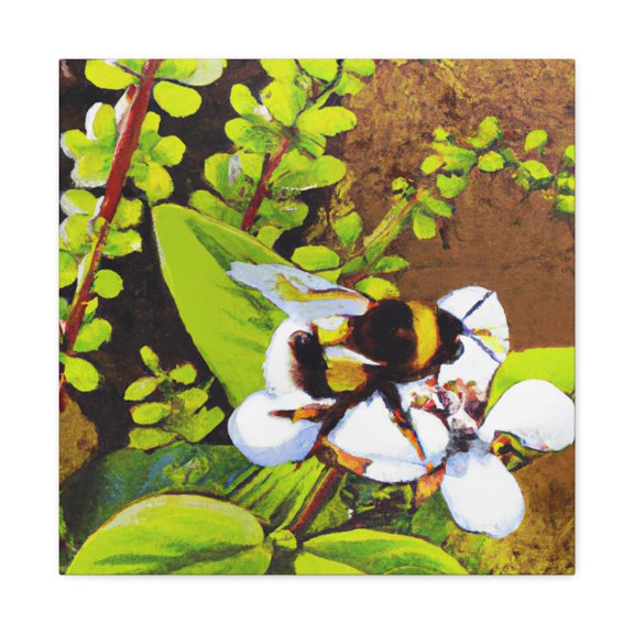 "Bumblebee in Flight". - Canvas