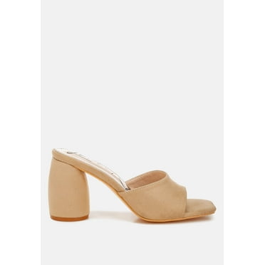 Bumblin Round Heel Micro Suede Sandals