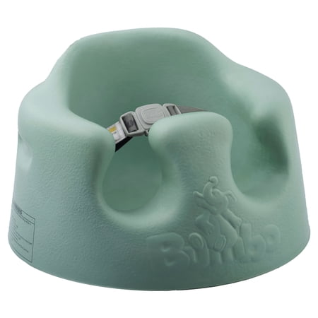 Bumbo Baby Infant Soft Foam Floor Booster Seat with Adjustable Harness, Hemlock