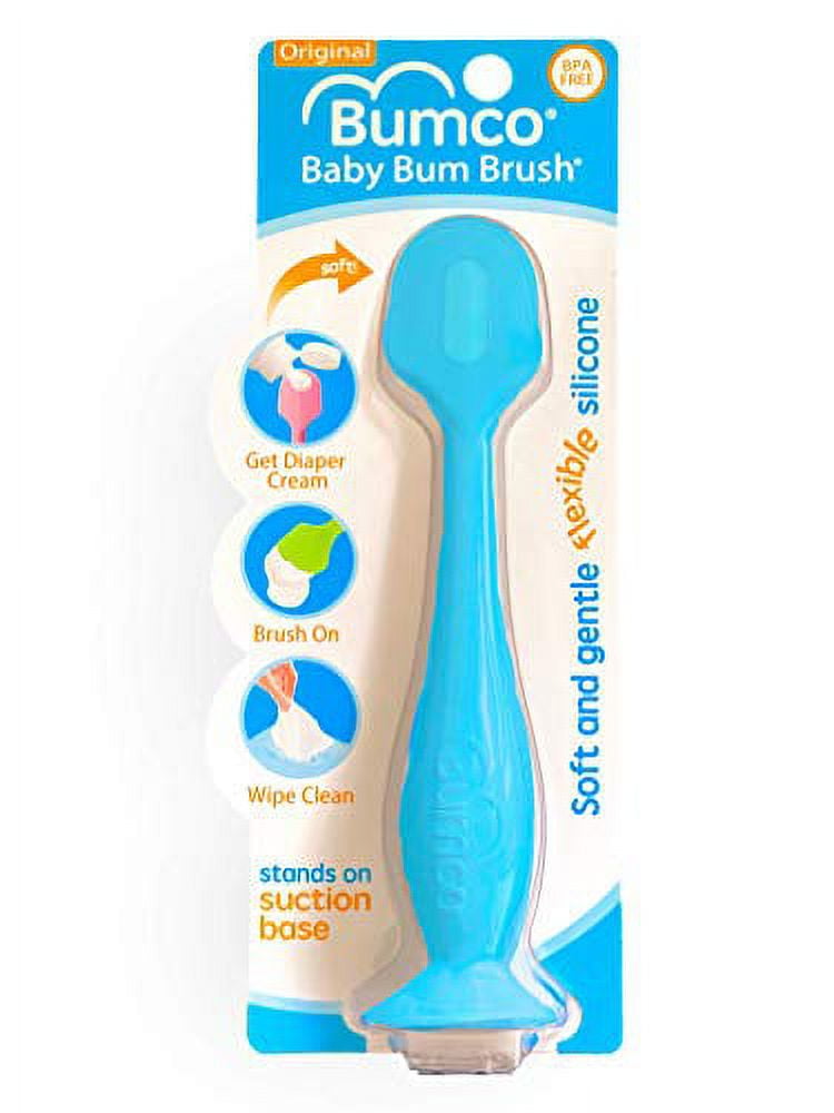 Bumco Baby Bum Brush Original Diaper Rash Cream Applicator, Soft Flexible Silicone Brush, Unique