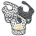 thumbnail image 1 of Bumkins Baby Bibs, SuperBib 3-Pack, Baby & Toddler Ages 6-24 Mos (Hearts & XOXO), 1 of 6
