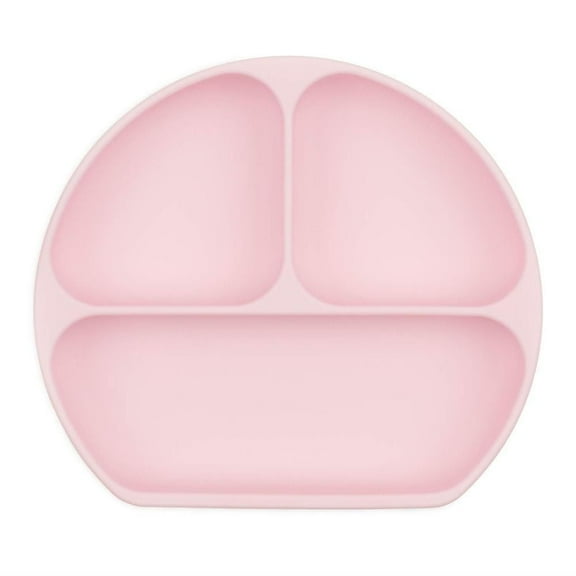 Bumkins Baby Silicone Grip Dish: Pink