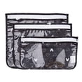 thumbnail image 1 of Bumkins Disney TSA Approved Toiletry Bag, Travel Bag, PVC-Free, Vinyl-Free, Clear Front, Set of 3 - Mickey Mouse Icon, 1 of 3