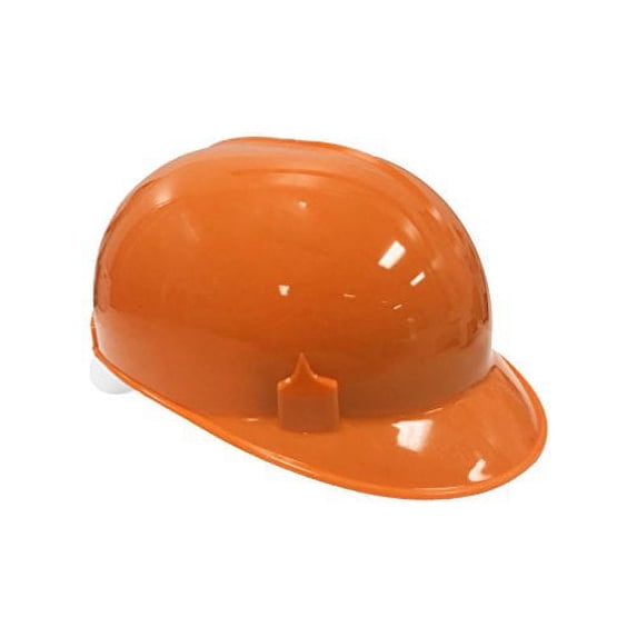 Bump Cap with 4 Point Pin Lock Suspension, HDPE Cap Style, Orange (Case of 12)