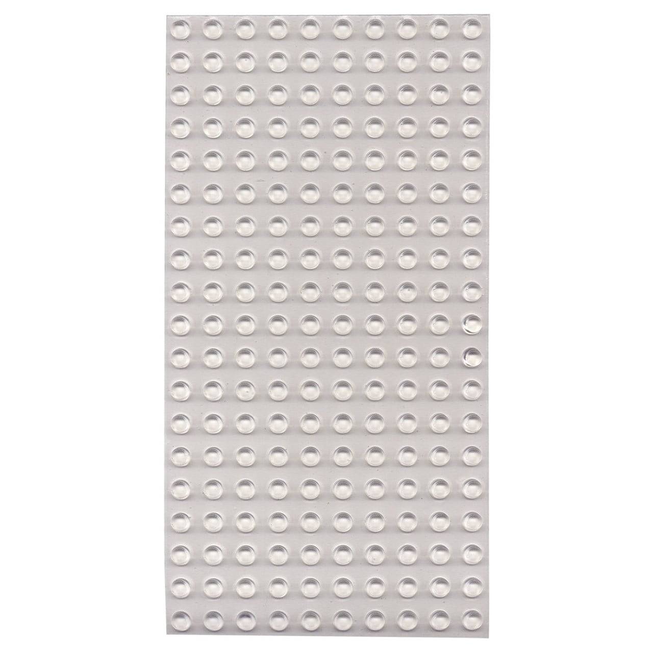 Bump Dots- Round-Flat Top-Clear-Medium-200pk