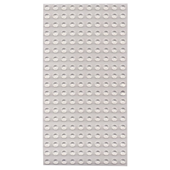 Bump Dots- Round-Flat Top-Clear-Medium-200pk