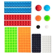 Bump Dots for Visually Impaired 280 Pcs Combo Pack - Low Vision Aids Braille Stickers Raised Tactile Dots for Elderly, Blind Orange&Red&Blue&White&Black&Green