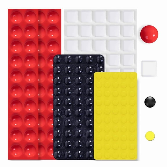 Bump Dots for Visually Impaired 165 Pcs Combo Pack(Red,Yellow,Black,White) - Low Vision Aids Braille Stickers Raised Tactile Dots for Elderly, Blind