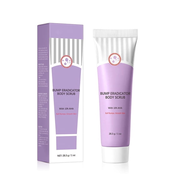 Bump Eraser Body Scrub, Bump Eradicator Body Scrub with 10% AHA, Keratosis Pilaris Skin Exfoliater, Helps Reduce Chicken Skin Bumps, Safe for Sensitive Skin