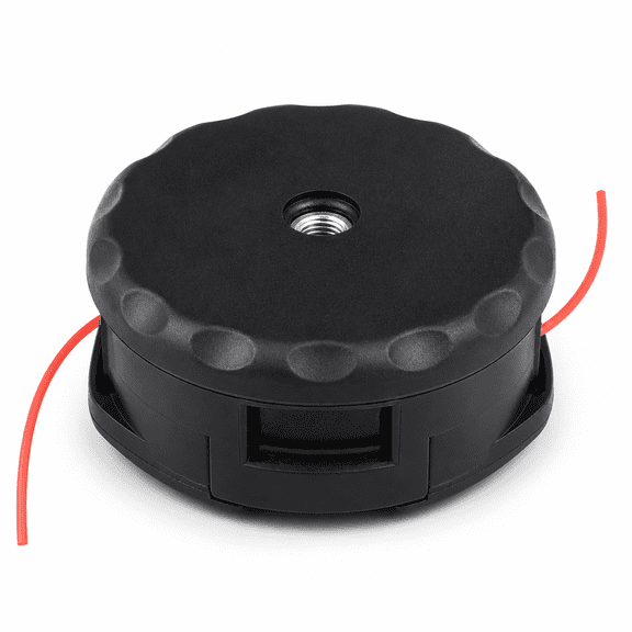 Bump Feed String Trimmer Head Left Hand Thread for Heavy Brush Cutter, M10x1.25mm, Black, 1-Pack