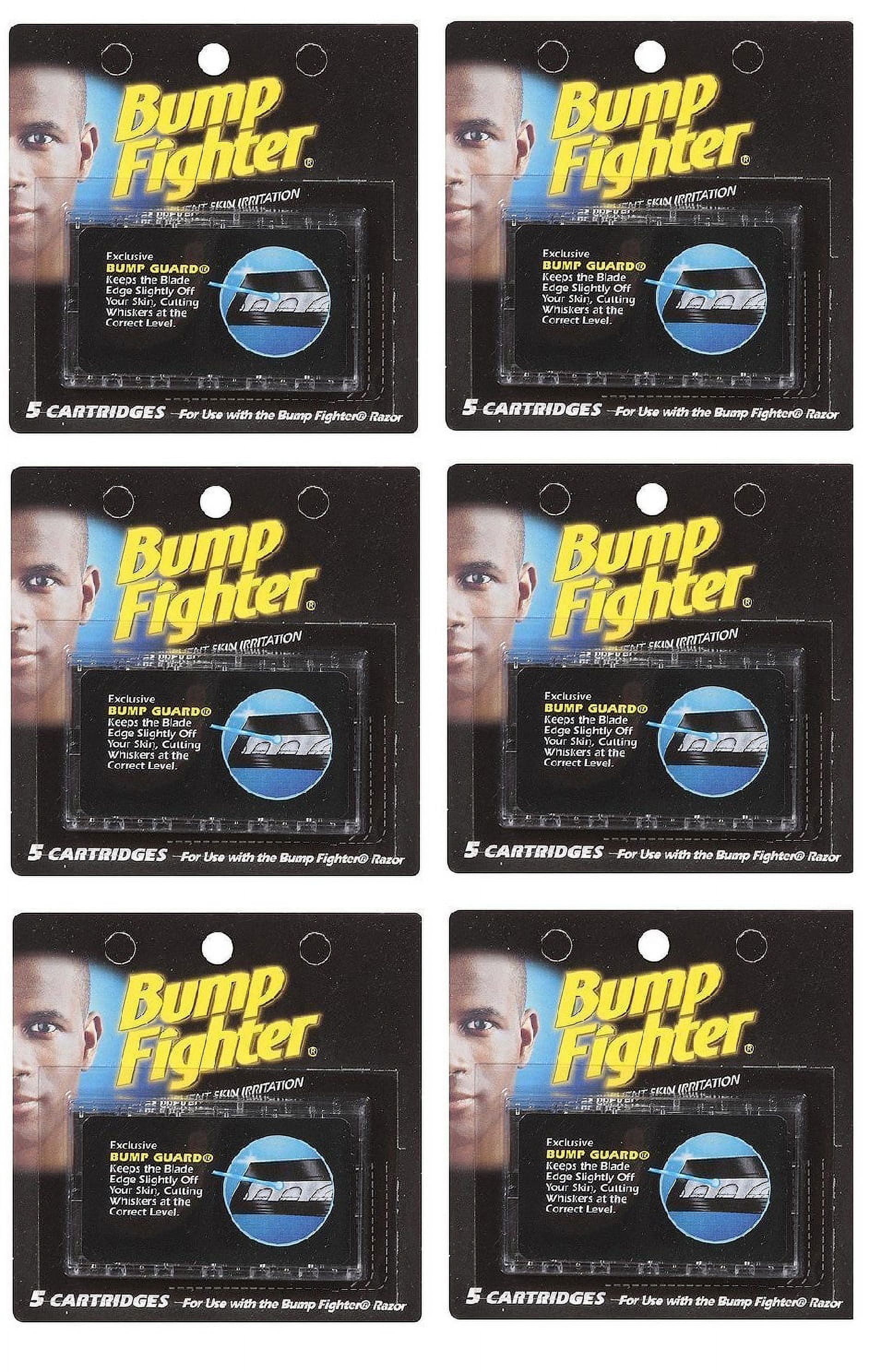 Bump Fighter Refill Cartridge Blades 5 Ct. Each (6 packs) + Schick Slim