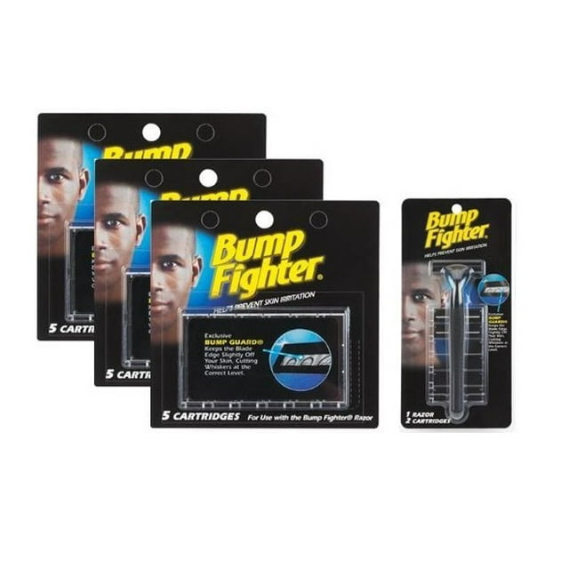 Bump Fighter Set 1 Razor Handle with 17 Refill Blades + Old Spice
