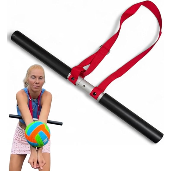 Bump-Pass Volleyball Training Equipment Kit for Proper Passing Technique Foldable Sticks with Adjustable Fit and Foam-Padded Ends Training Volleyball Gifts for Solo or Team Practice