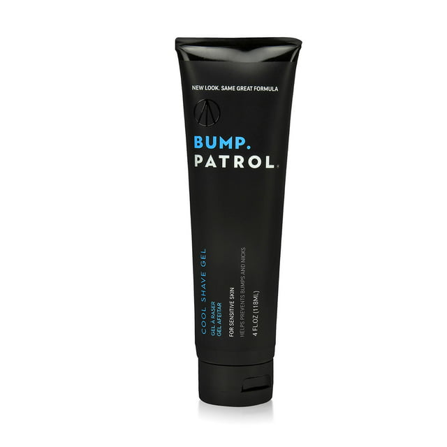 Bump Patrol Cool Shave Gel with Menthol for Sensitive Skin (4 oz)