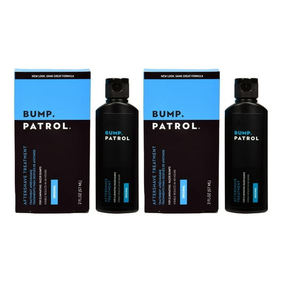 Bump Patrol Original Formula After Shave Bump Treatment Serum - Razor Bumps, Ingrown Hair Solution for Men and Women - 2 Ounces 2 Pack