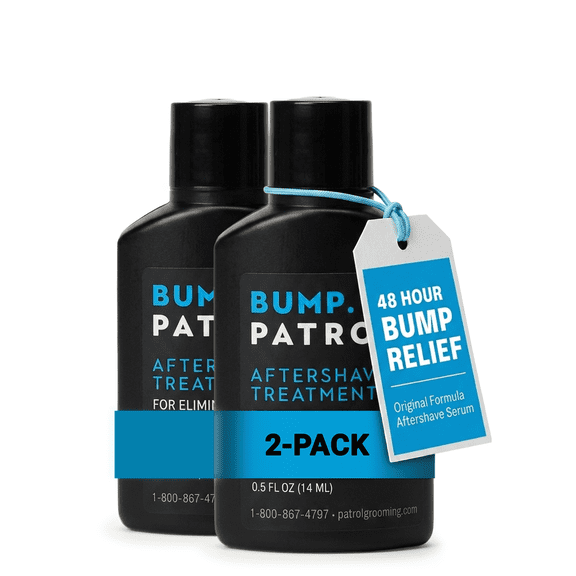 Bump Patrol Original Aftershave Treatment Serum - 0.5 fl oz, 2 Pack, Salicylic acid helps reduce razor bumps, ingrown hairs, and shaving irritation. Fast-absorbing formula for face and body.