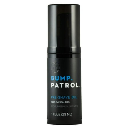 Bump Patrol Pre Shave Oil Natural Essential Oils For Softer, Smoother Shaving 1 Oz.