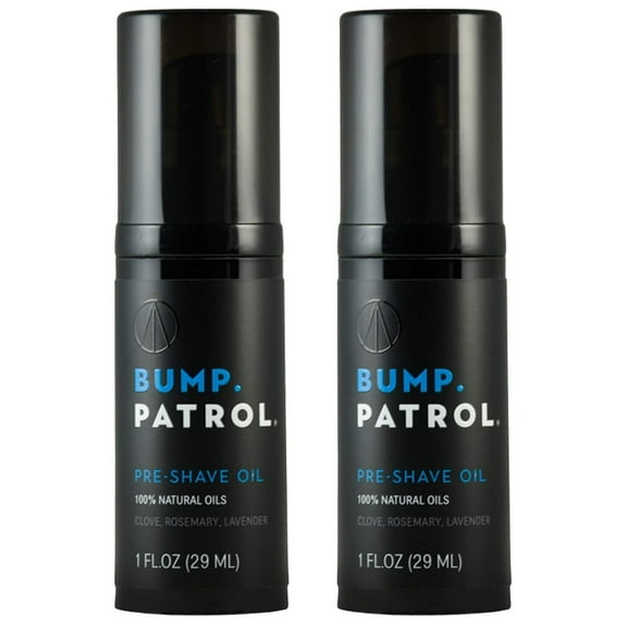 Bump Patrol Pre-Shave Oil for Men - Smooth Shave, Softer Skin - Pack of 2
