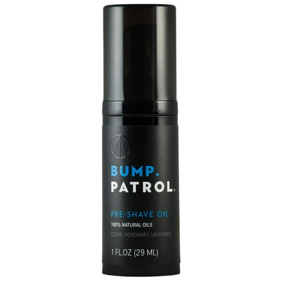 Bump Patrol Pre-Shave Oil for Men with Natural Essential Oils - Smooth Shave, Softer Skin - 1 Ounce