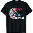 thumbnail image 1 of Bump Set Spike Repeat Volleyball Shirt For Girls Teens Women T-Shirt, 1 of 3