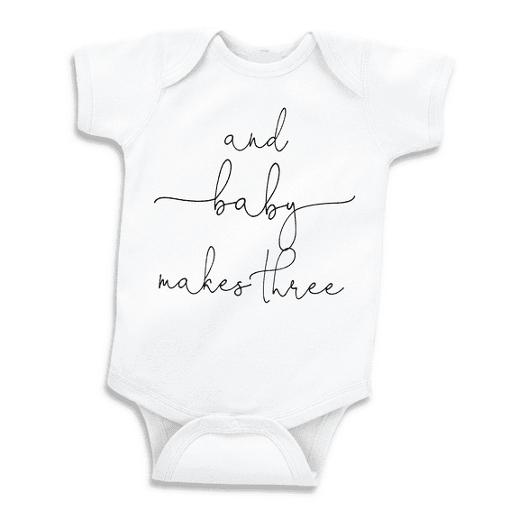 Bump and Beyond Designs Baby Makes Three Pregnancy Announcement