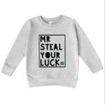 thumbnail image 1 of Bump and Beyond Designs Boys St. Patrick's Day Shirt, Mr. Steal Your Luck Sweatshirt (Heather Grey 7), 1 of 4