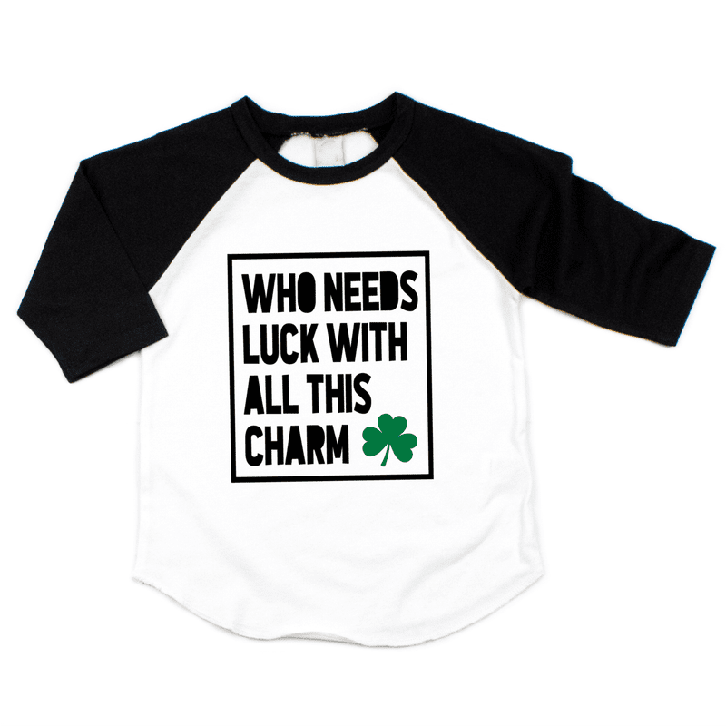 Kids Vintage Truck Christmas Raglan Shirt - Long Sleeve Holiday Tee For Boys & Girls
