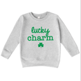 thumbnail image 1 of Bump and Beyond Designs Lucky Charm, Toddler St. Patrick's Day Sweatshirt (Heather Grey 7), 1 of 5