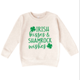 thumbnail image 1 of Bump and Beyond Designs St. Patrick's Day Shirt Toddler, Shamrock Wishes Sweatshirt (Natural 2T), 1 of 5