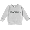 thumbnail image 1 of Bump and Beyond Designs St. Patrick's Day Shirt for Toddlers, Charmer Sweatshirt (Heather Grey 5/6T), 1 of 5