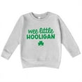 thumbnail image 1 of Bump and Beyond Designs Wee Little Hooligan St. Patrick's Day Sweatshirt for Toddlers (Heather Grey 2T), 1 of 5