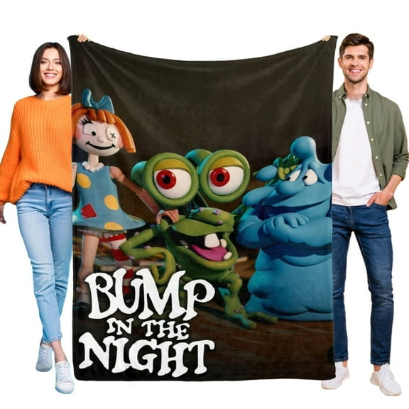 Bump in the Night Blanket Flannel Soft Sofa Bed Couch Throw Kids Birthday Gift