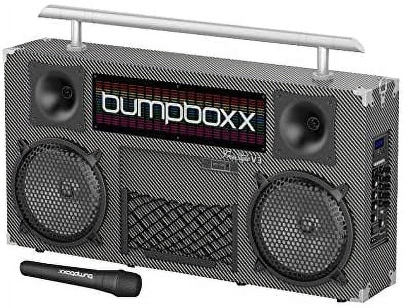 Bumpboxx Freestyle V3s Carbon Wireless, Rechargeable Boombox with