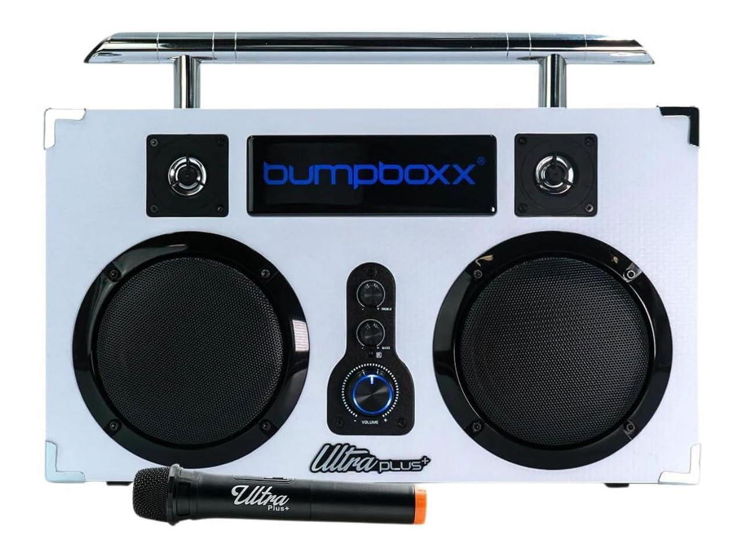 Bumpboxx Ultra Plus Bluetooth Boombox - Ultra+ White w/ Mic - Walmart.com