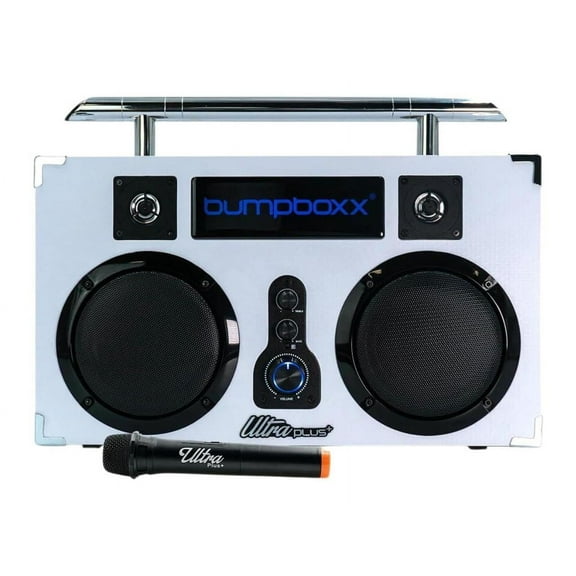 Bumpboxx Ultra Plus Bluetooth Boombox - Ultra+ White w/ Mic