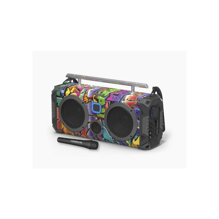 【希少】Bumpboxx Bluetoothスピーカー ブームボックス フレア8 Bumpboxx Flare8 Bluetooth Boombox Speaker with Microphone - Carbon