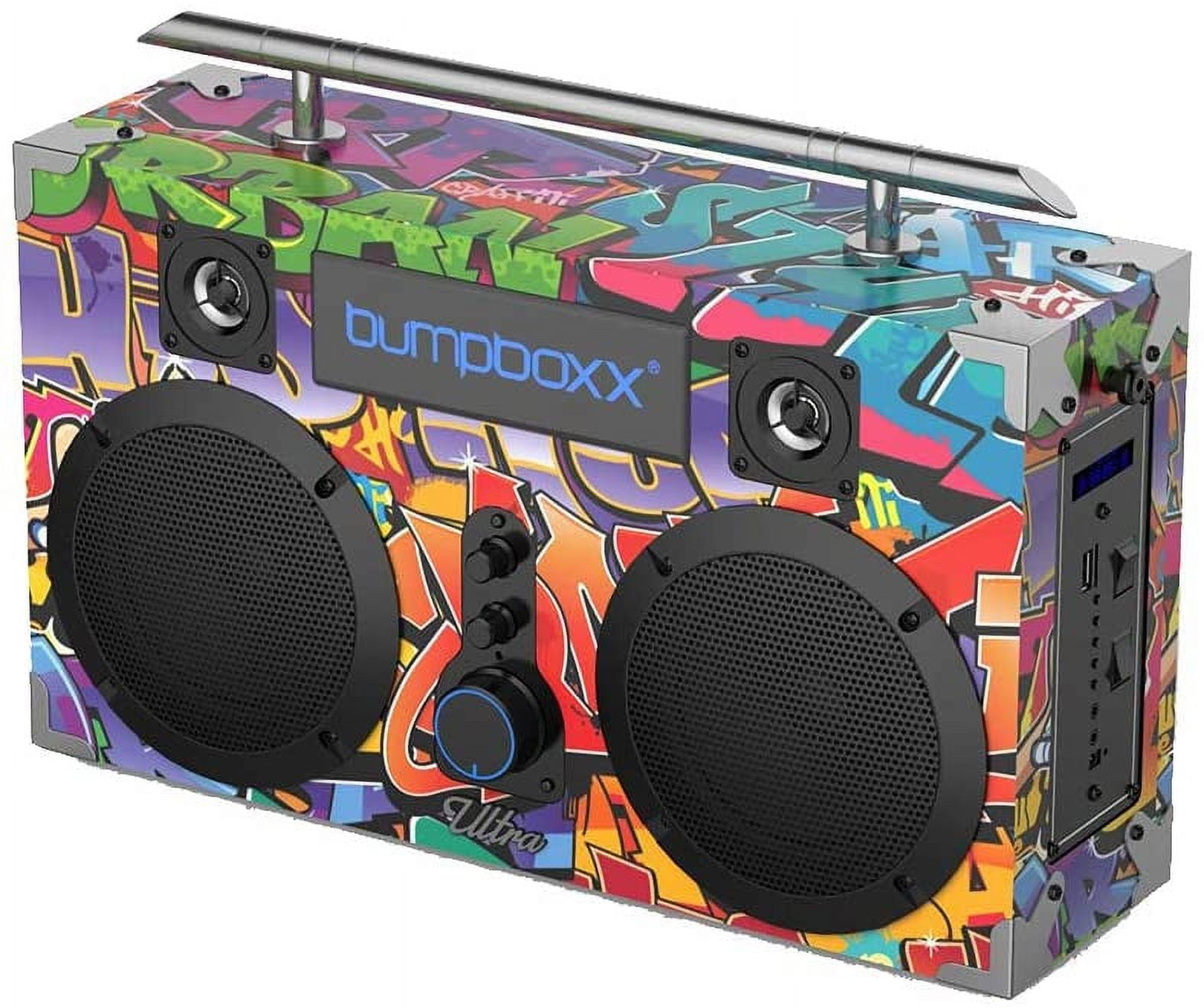 NYC　Bluetooth　Speaker　Bluetooth　Bumpboxx　Graffiti　with　Bluetooth　Retro　Boombox　Ultra　Speaker-　Boombox　Rechargeable