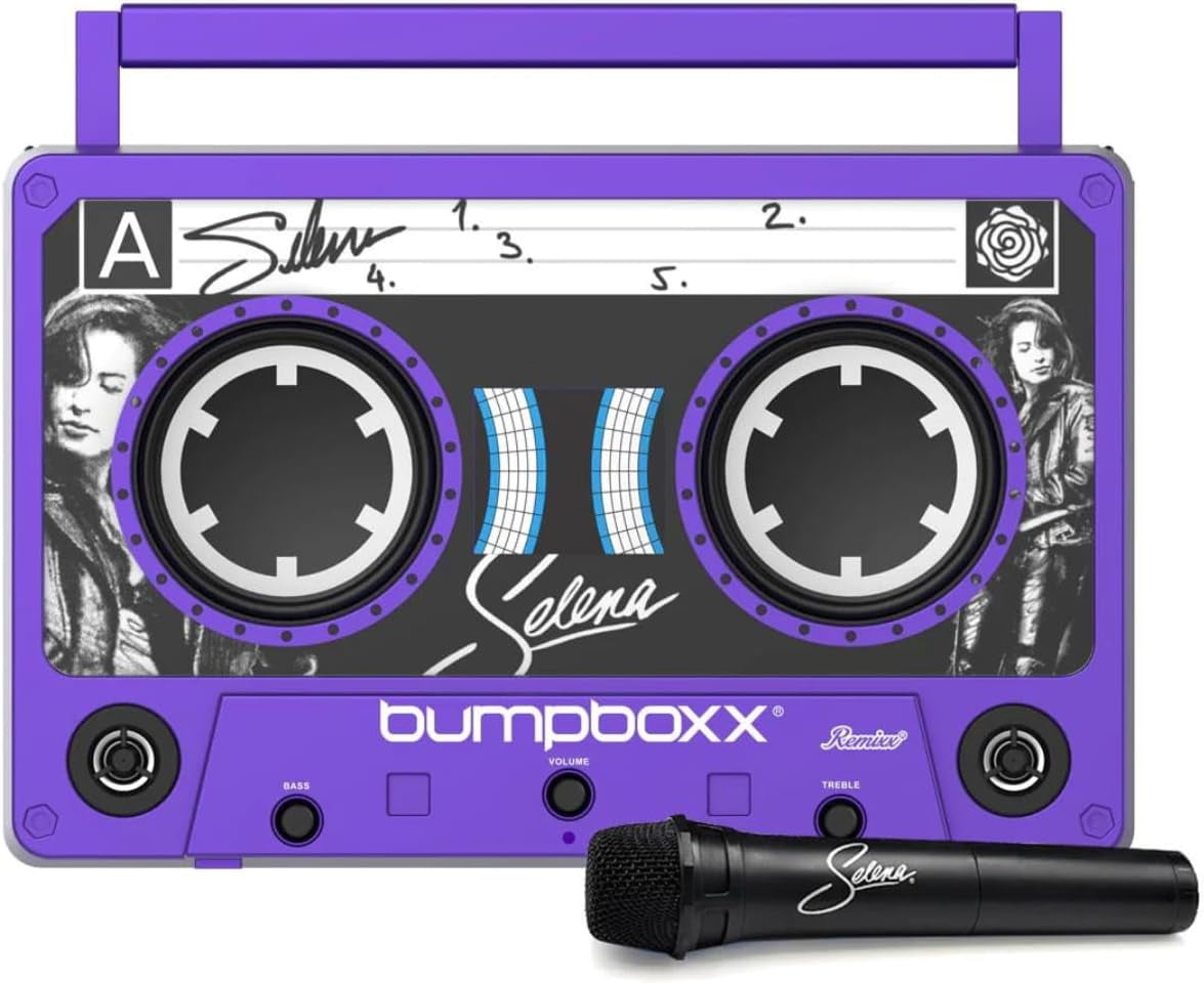 Bumpboxx Remixx Bluetooth Boombox with Wireless Microphone